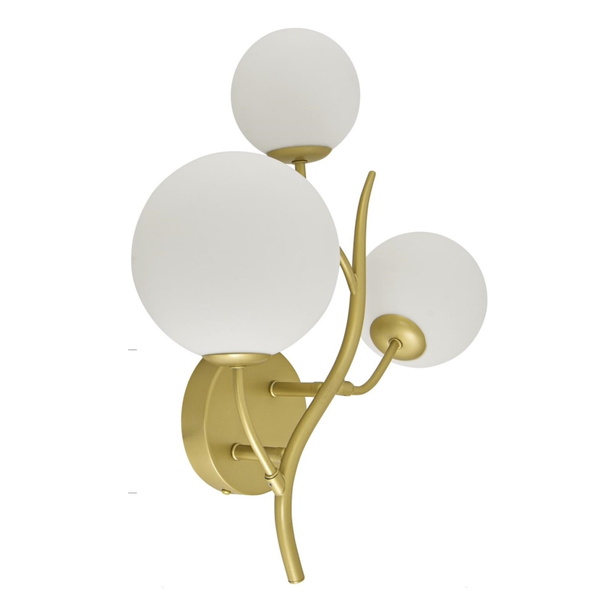 Brilagi - LED väggbelysning MISTEL 3xG9/3W/230V guld/vit