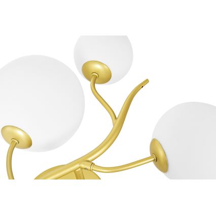 Brilagi - LED väggbelysning MISTEL 3xG9/3W/230V guld/vit