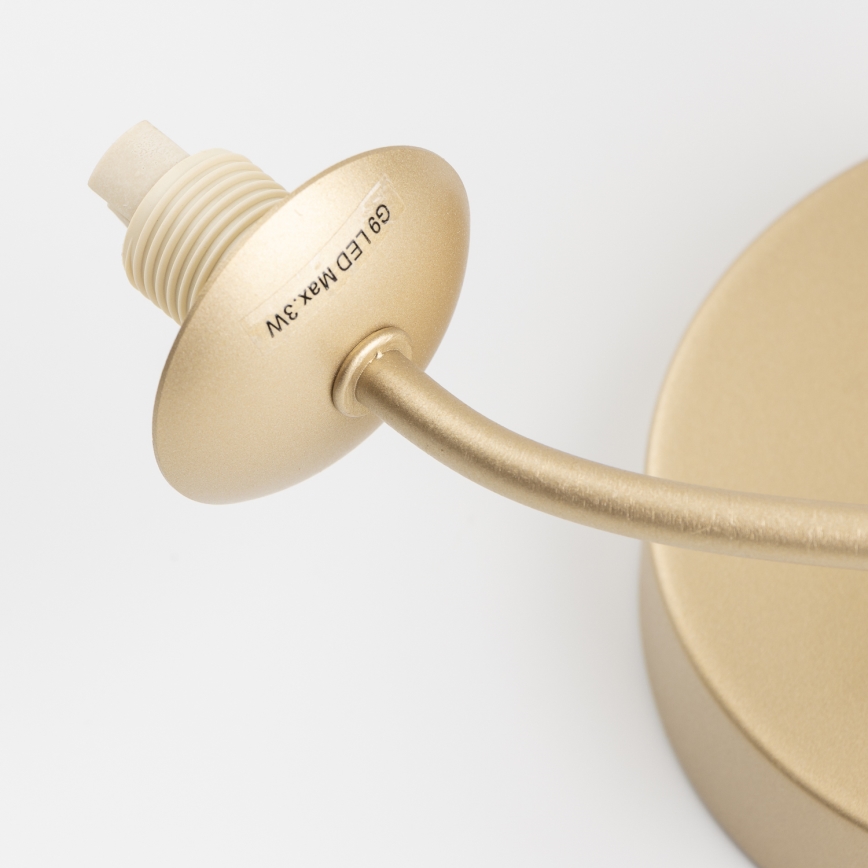 Brilagi - LED väggbelysning MISTEL 3xG9/3W/230V guld/vit