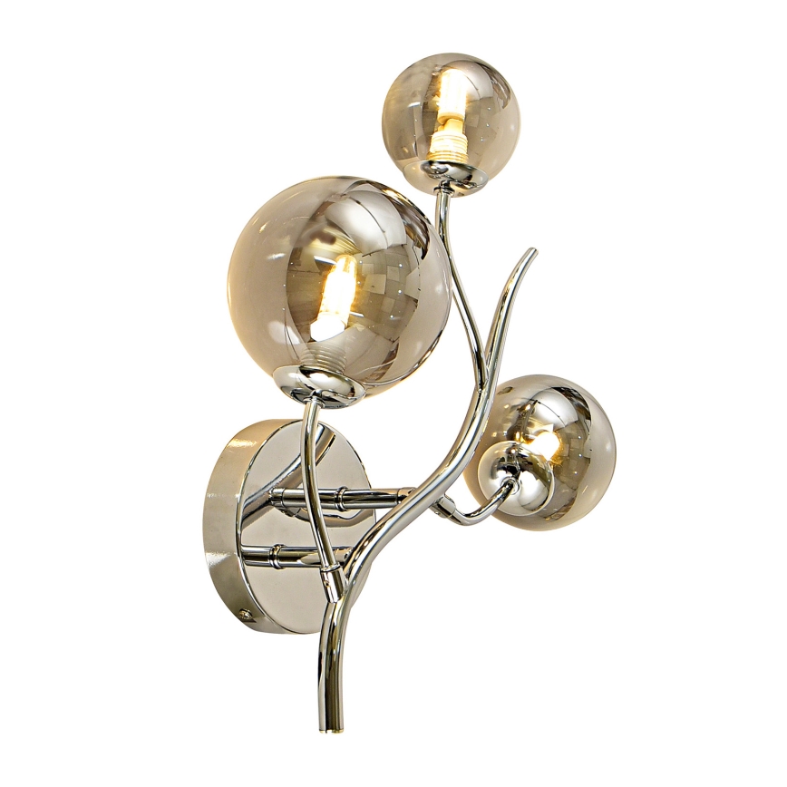 Brilagi - LED väggbelysning MISTEL 3xG9/3W/230V skinande krom/rökig