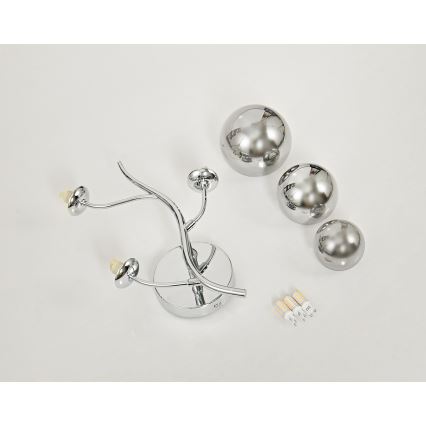 Brilagi - LED väggbelysning MISTEL 3xG9/3W/230V skinande krom/rökig