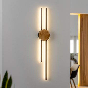 Brilagi - LED väggbelysning WOODY COLLINE LED/15W/230V 80 cm ek