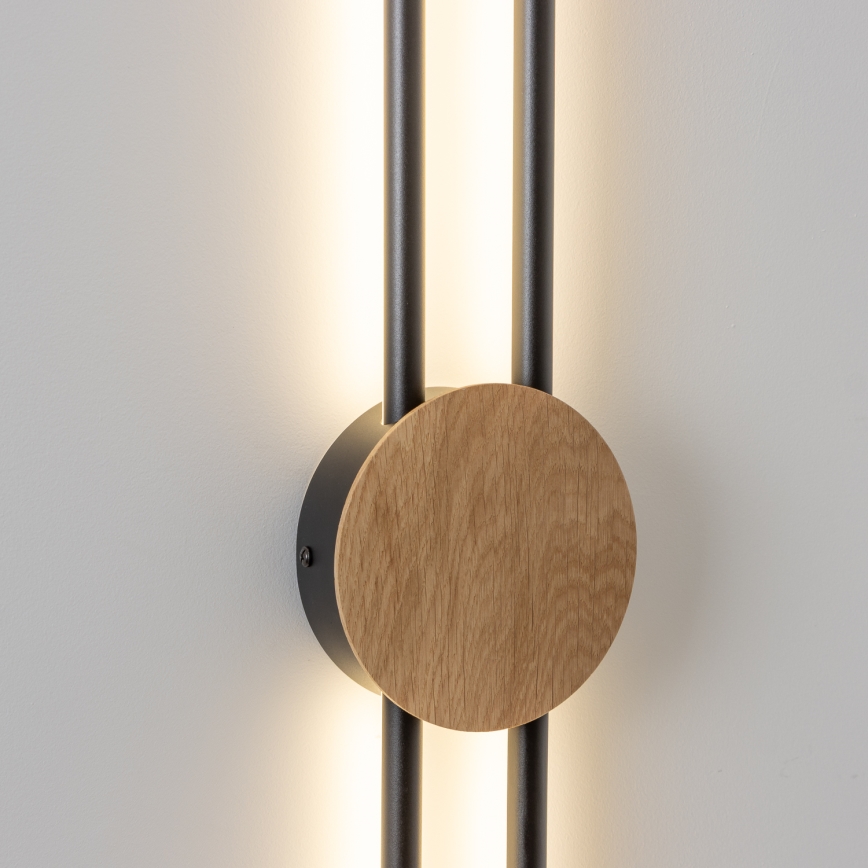 Brilagi - LED väggbelysning WOODY COLLINE LED/15W/230V 80 cm ek