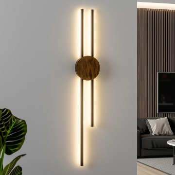 Brilagi - LED väggbelysning WOODY COLLINE LED/15W/230V 80 cm ek