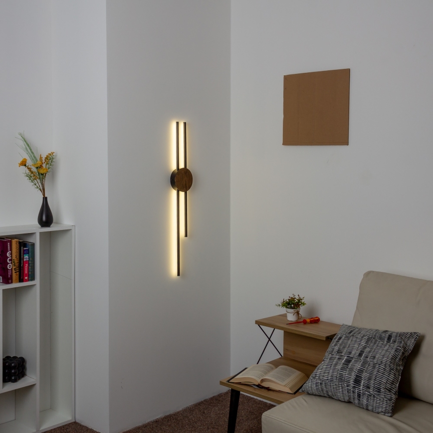 Brilagi - LED väggbelysning WOODY COLLINE LED/15W/230V 80 cm ek