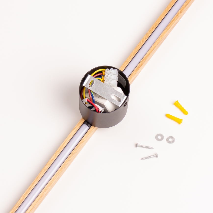 Brilagi - LED väggbelysning WOODY LINE LED/12W/230V 120 cm ek