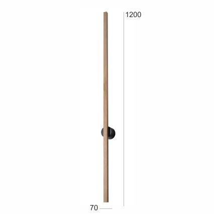 Brilagi - LED väggbelysning WOODY LINE LED/12W/230V 120 cm ek