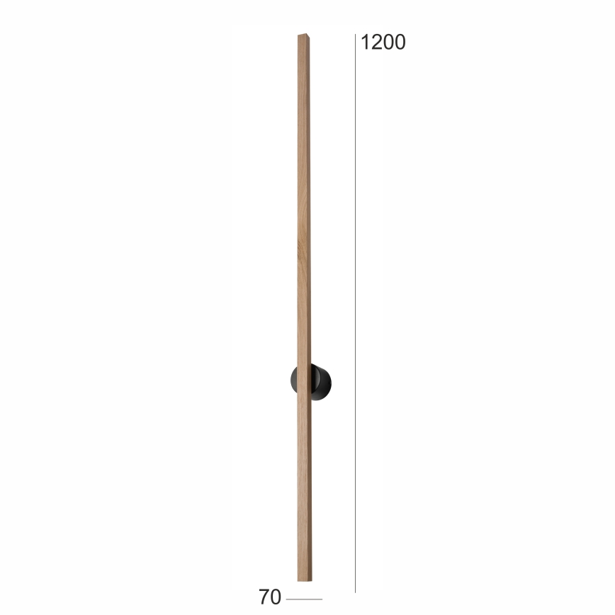 Brilagi - LED väggbelysning WOODY LINE LED/12W/230V 120 cm ek