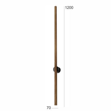 Brilagi - LED väggbelysning WOODY LINE LED/12W/230V 120 cm ek