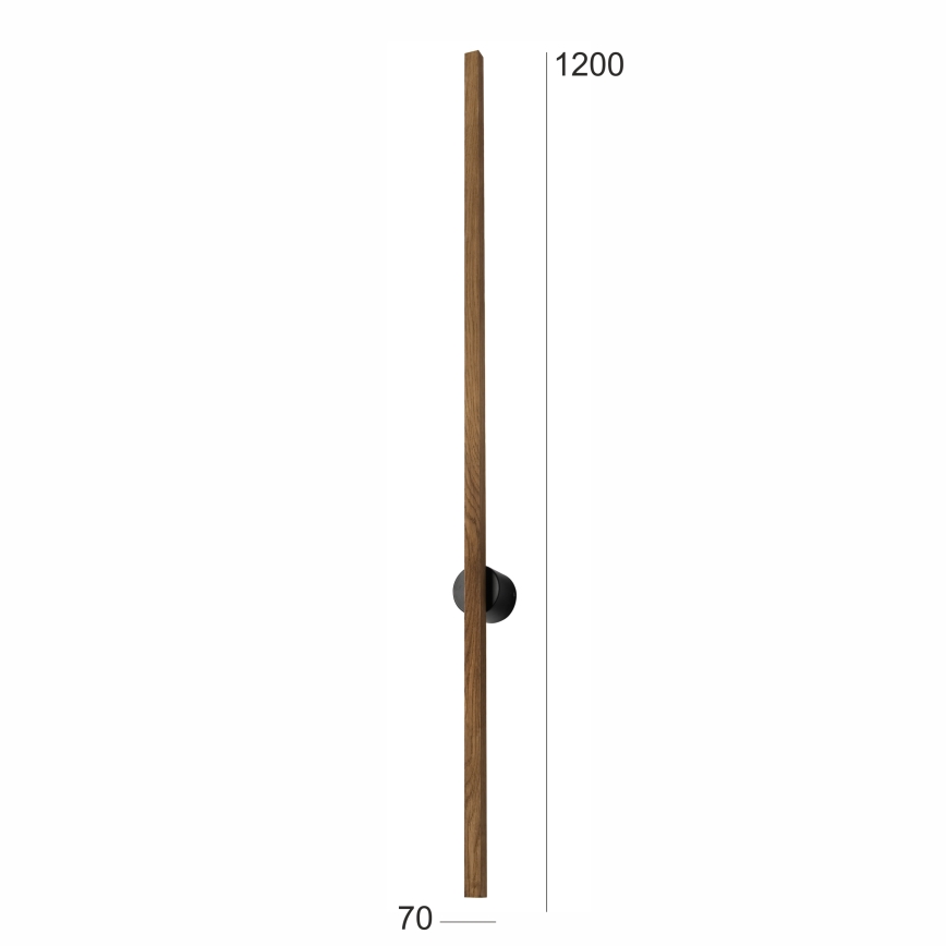 Brilagi - LED väggbelysning WOODY LINE LED/12W/230V 120 cm ek