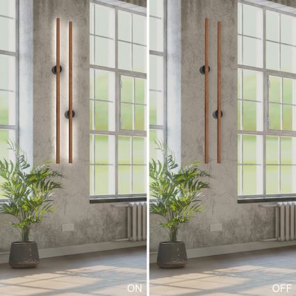 Brilagi - LED väggbelysning WOODY LINE LED/12W/230V 120 cm ek körsbär