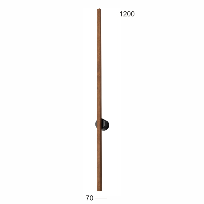 Brilagi - LED väggbelysning WOODY LINE LED/12W/230V 120 cm ek körsbär