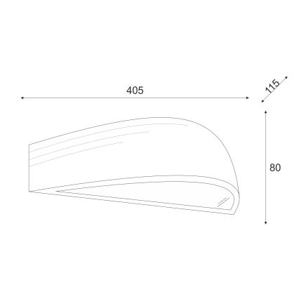 Brilagi - LED Vägglampa CARVALHO 1xE27/60W/230V ek