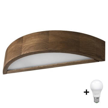 Brilagi - LED Vägglampa CARVALHO 1xE27/60W/230V ek