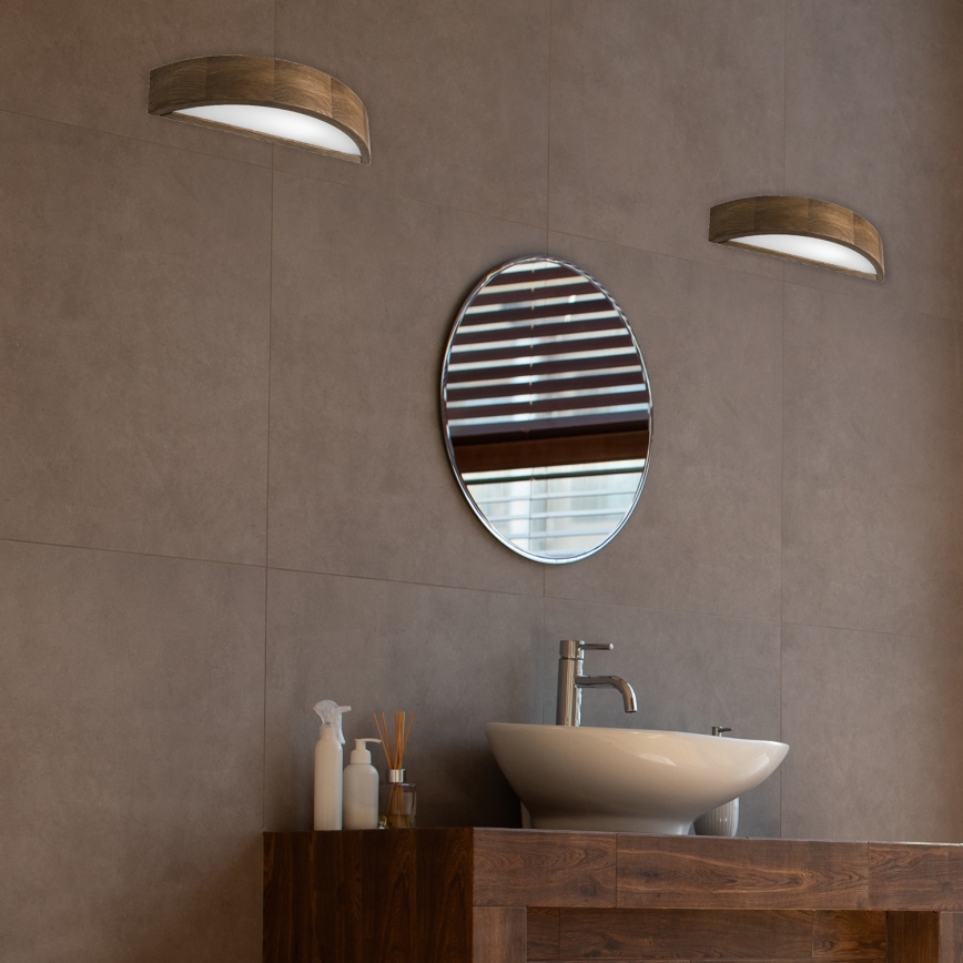 Brilagi - LED Vägglampa CARVALHO 1xE27/60W/230V ek