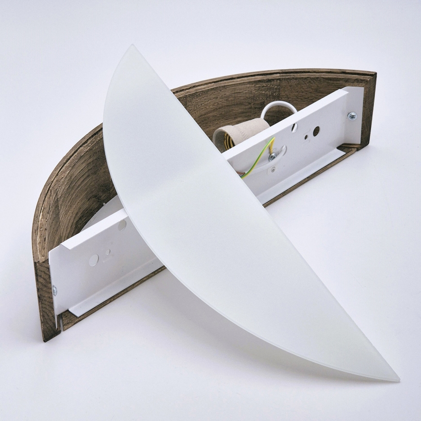 Brilagi - LED Vägglampa CARVALHO 1xE27/60W/230V ek