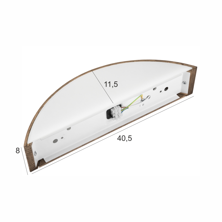 Brilagi - LED Vägglampa CARVALHO 1xE27/60W/230V ek