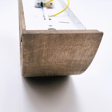 Brilagi - LED Vägglampa CARVALHO 1xE27/60W/230V ek valnöt