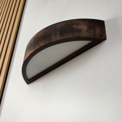 Brilagi - LED vägglampa CARVALHO SMOKEY 1xE27/60W/230V ek