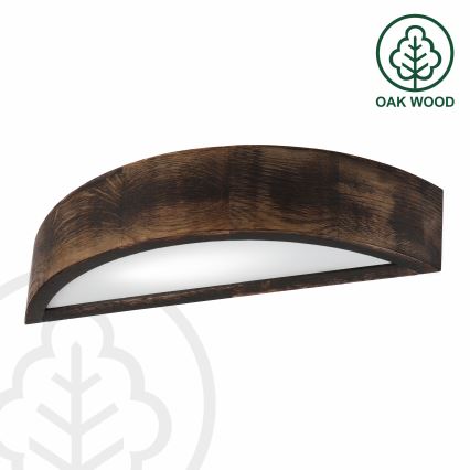 Brilagi - LED vägglampa CARVALHO SMOKEY 1xE27/60W/230V ek