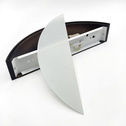 Brilagi - LED vägglampa CARVALHO SMOKEY 1xE27/60W/230V ek