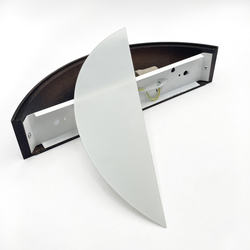 Brilagi - LED vägglampa CARVALHO SMOKEY 1xE27/60W/230V ek