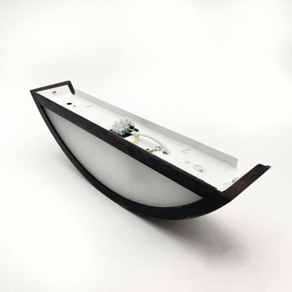 Brilagi - LED vägglampa CARVALHO SMOKEY 1xE27/60W/230V ek