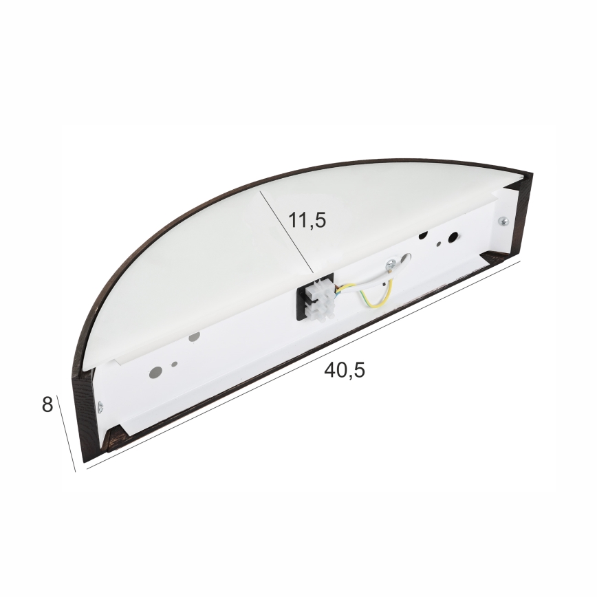 Brilagi - LED vägglampa CARVALHO SMOKEY 1xE27/60W/230V ek