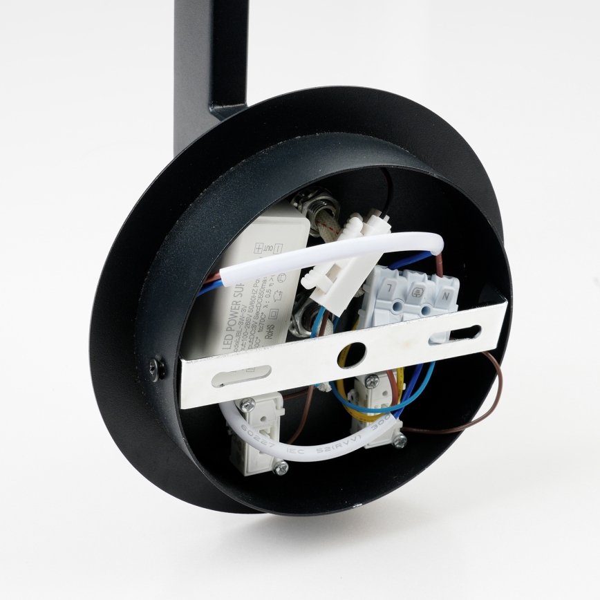Brilagi - LED vägglampa DAYA 1xE14/40W/230V + LED/3W svart