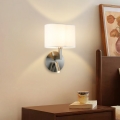 Brilagi - LED vägglampa DAYA 1xE14/40W/230V + LED/3W vit/matt krom