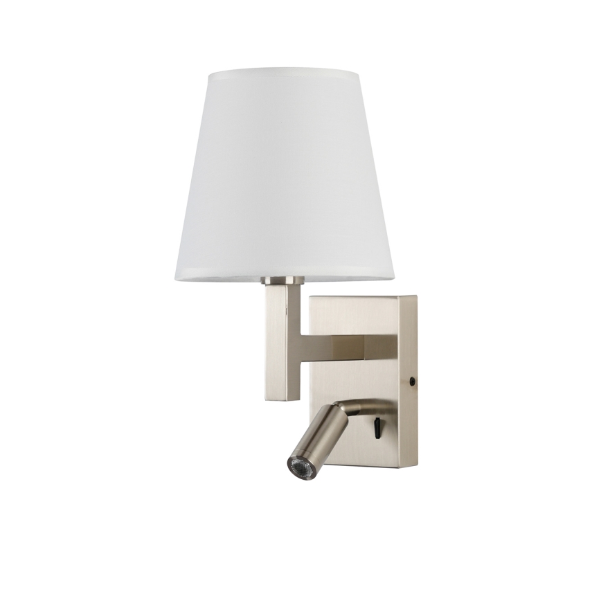Brilagi - LED vägglampa DEYA 1xE14/40W/230V + LED/3W vit/matt krom
