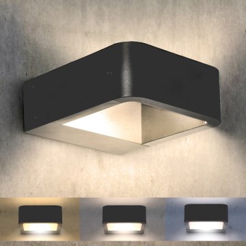 Brilagi - LED vägglampa för utomhusbruk BARI LED/7W/230V 3000/4000/6000K antracit IP54