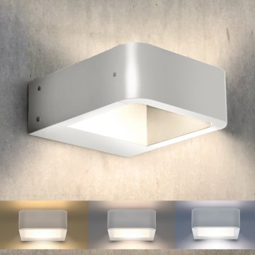 Brilagi - LED vägglampa för utomhusbruk BARI LED/7W/230V 3000/4000/6000K vit IP54