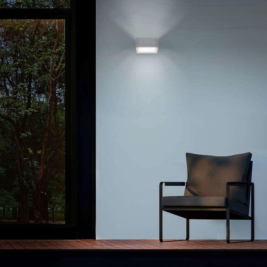Brilagi - LED vägglampa för utomhusbruk BARI LED/7W/230V 3000/4000/6000K vit IP54