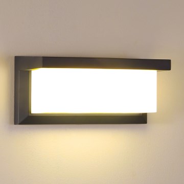 Brilagi - LED vägglampa för utomhusbruk BRICKY LED/12W/230V antracit IP54