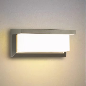 Brilagi - LED vägglampa för utomhusbruk BRICKY LED/12W/230V grå IP54