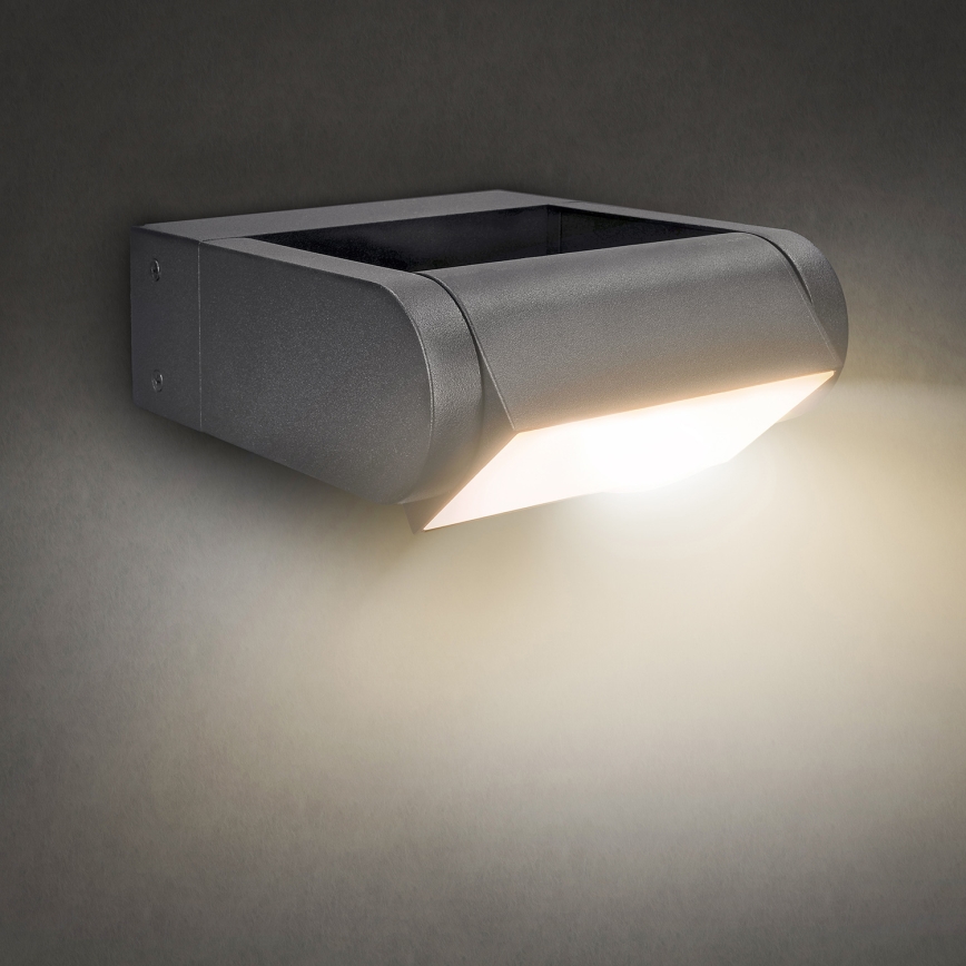 Brilagi - LED vägglampa för utomhusbruk CROTONE LED/7W/230V antracit IP54