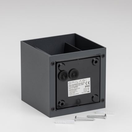 Brilagi - LED vägglampa för utomhusbruk CUBE LED/6W/230V antracit IP54