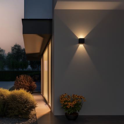Brilagi - LED vägglampa för utomhusbruk CUBE LED/6W/230V IP54
