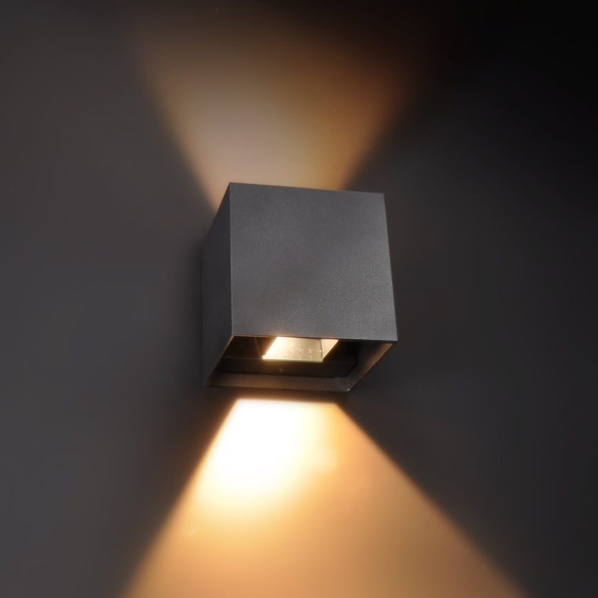 Brilagi - LED vägglampa för utomhusbruk CUBE LED/6W/230V IP54