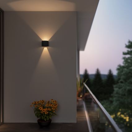 Brilagi - LED vägglampa för utomhusbruk RONDO LED/6W/230V antracit IP54