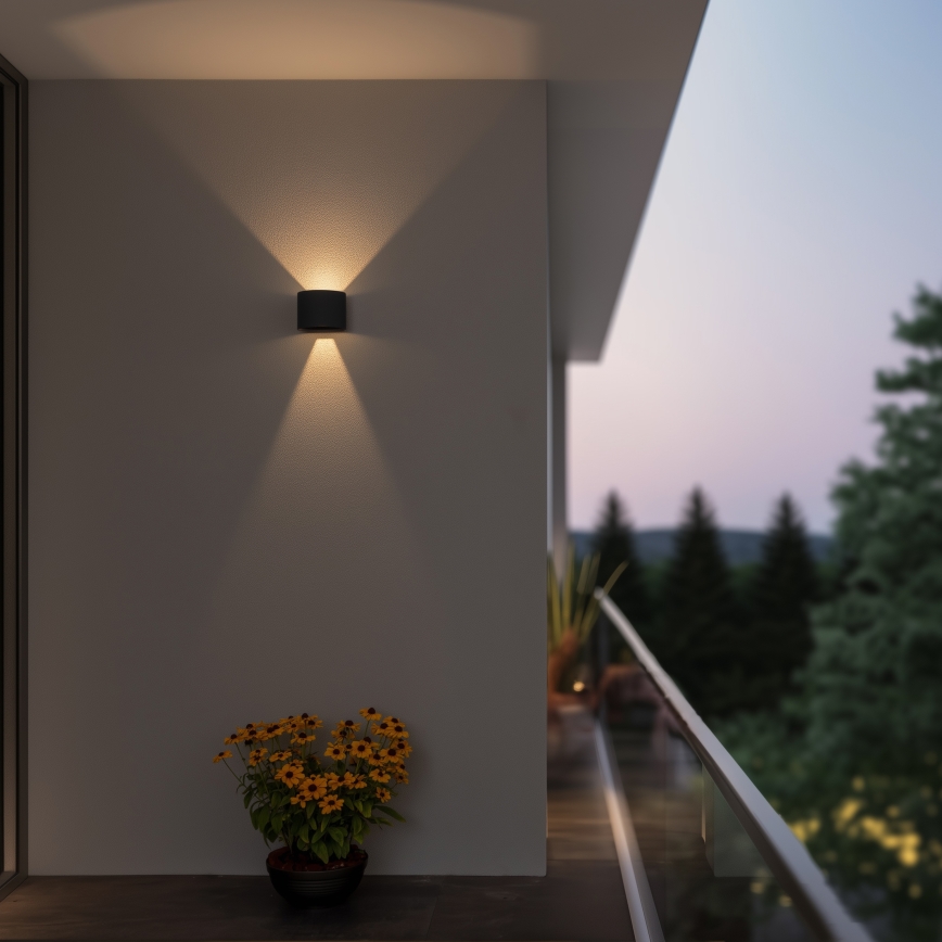 Brilagi - LED vägglampa för utomhusbruk RONDO LED/6W/230V antracit IP54
