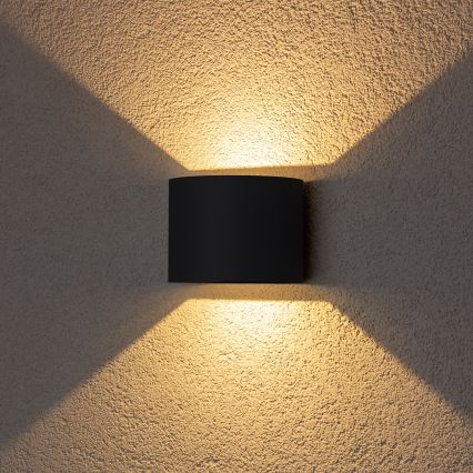 Brilagi - LED vägglampa för utomhusbruk RONDO LED/6W/230V antracit IP54