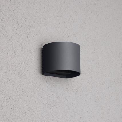 Brilagi - LED vägglampa för utomhusbruk RONDO LED/6W/230V antracit IP54