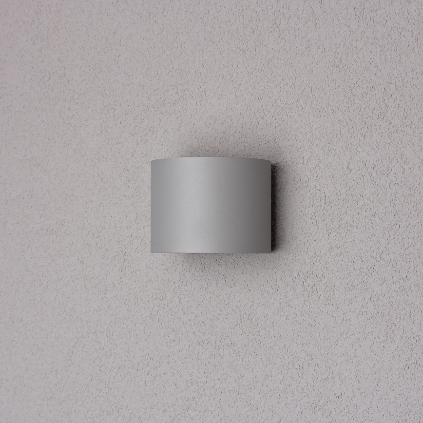 Brilagi - LED vägglampa för utomhusbruk RONDO LED/6W/230V grå IP54