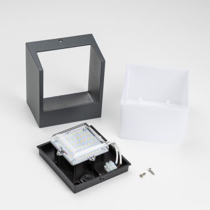 Brilagi - LED vägglampa för utomhusbruk TERNI LED/12W/230V antracit IP44
