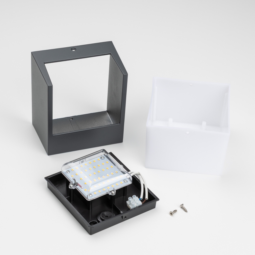 Brilagi - LED vägglampa för utomhusbruk TERNI LED/12W/230V antracit IP44