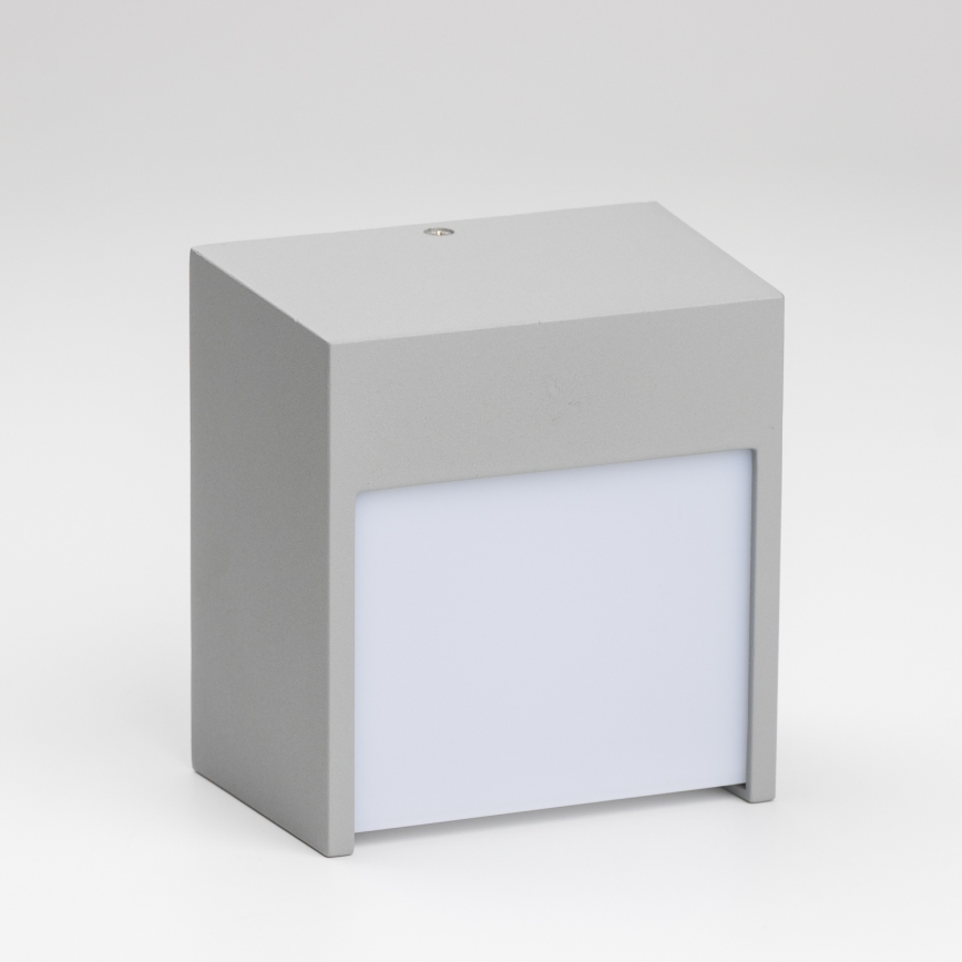 Brilagi - LED vägglampa för utomhusbruk TERNI LED/12W/230V grå IP44