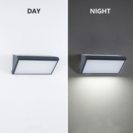Brilagi - LED vägglampa för utomhusbruk TRIANGLE LED/20W/230V 3000/4000/6500K antracit IP65