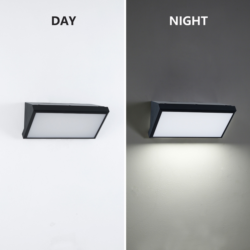 Brilagi - LED vägglampa för utomhusbruk TRIANGLE LED/20W/230V 3000/4000/6500K svart IP65